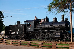 Train engine Santa Fe City Park Chanute KS