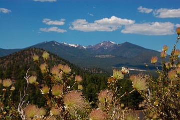 Lava Flow Trail hike at Sunset Crater near Bonito Campground and San Francisco Peaks Flagstaff AZ