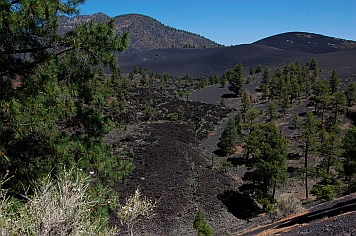 Cinder Hills Sunset Crater lava flow Flagstaff Arizona near Bonito Campground
