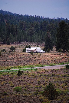 Boondocked (dry camped) in Dixie National Forest)