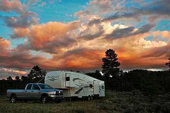 Boondock (drycamping) location in Dixie National Forest