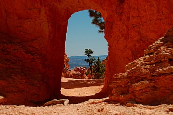 Tunnels and arches at Bryce Canyon, Utah