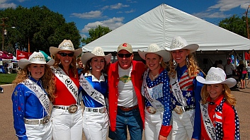 Rodeo Queens at Iron Country Fair, Parowan, Utah