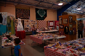 Crafts on display at Iron Country Fair, Parowan, Utah