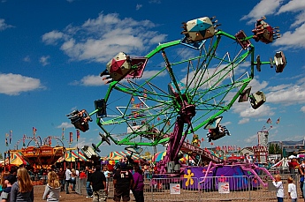 Rides at Iron Country Fair, Parowan, Utah