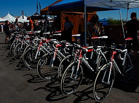 Colnago bicycles at Interbike Las Vegas NV Boondocking in our fifth wheel RV