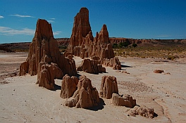 Pioche Nevada Cathedral Gorge State Park where we boondock in our fifth wheel RV