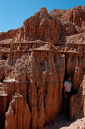 Pioche Nevada Cathedral Gorge State Park where we boondock in our fifth wheel RV