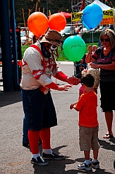 Iron County Fair balloons, Parowan, UT where we boondocked in our fifth wheel RV.