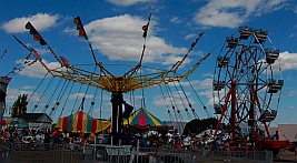 Iron County Fair rides, Parowan, UT where we boondocked in our fifth wheel RV.