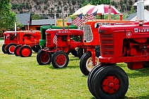 Tractor show in Parowan, UT where we boondocked in our fifth wheel RV.