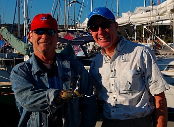Salty sailors at the transient dock at San Diego