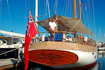 113' Wooden Schooner undergoes repairs at Shelter Island in San Diego