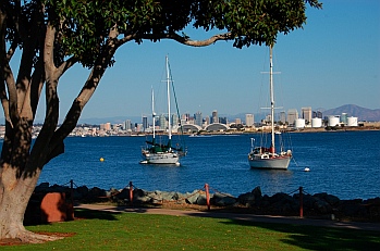 San Diego view from our RV