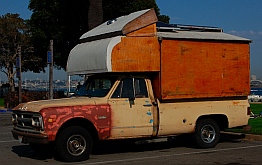 Not a Winnebago, but it's still an RV at Mission Bay San Diego California