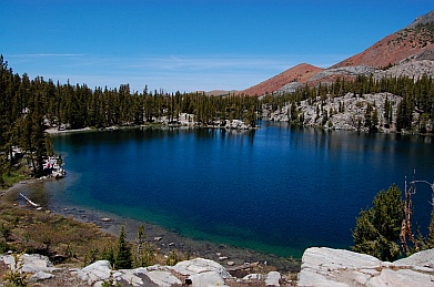 Fulltime RVers at Skelton Lake near Mammoth Lakes CA California