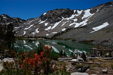 Fulltime RV travels at Arrowhead Lake near Mammoth Lakes CA California
