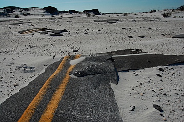 Results of Hurricanes Ivan and Dennis in Pensacola Beach FL