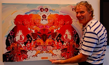 Peter Max painting Beatles