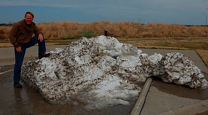 Remnants of a blizzard greeted us in Kansas