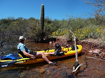 Kayaking at Roosevelt Lake