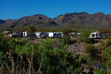 Campground at Roosevelt Lake