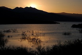 Roosevelt Lake at sunset