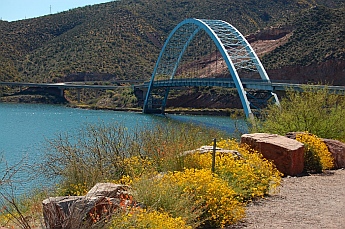 Roosevelt Lake Arizona bridge to Tortilla Flats Arizona