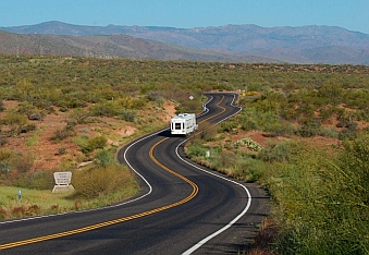 scenic drive Roosevelt Lake Arizona