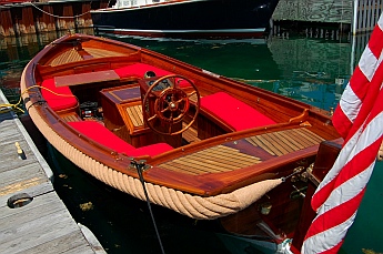 Harbor Springs, Lake Michigan wooden boat