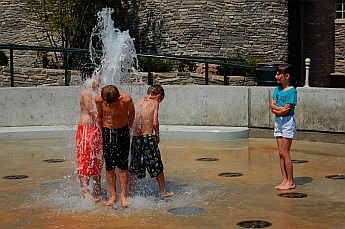 Charlevoix, Michigan fountain
