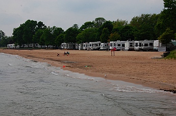 East Tawas beach RV Park Michigan