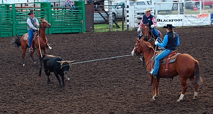 Roping at the Helmville Rodeo
