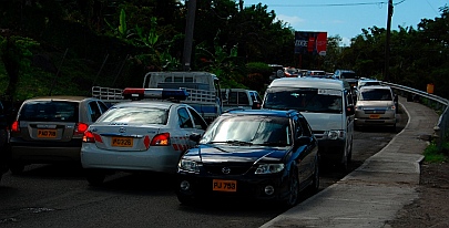 Traffic jam, Grenada