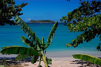View of the Grenadines from Paradise Beach on Carriacou in Grenada