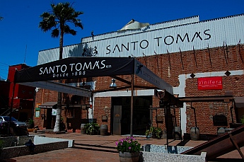 The entrance to the Ensenada tasting room for the Santo Tomas winery