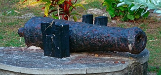 A cannon from the olden days