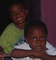 Excited Union islanders on Christmas Eve