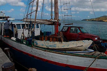 Cargo boat from St. Martin