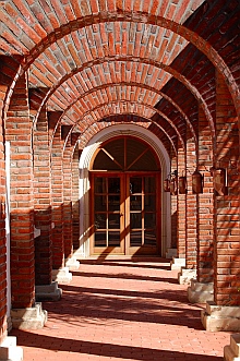Adobe Guadalupe Winery and B&B arched hallways