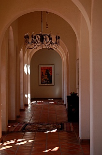 Adobe Guadalupe Winery and B&B arched hallways