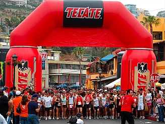 Papas & Beer 5K running race, Ensenada, MX