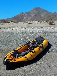 Kayak at Punta Belcher, Magdalena Bay
