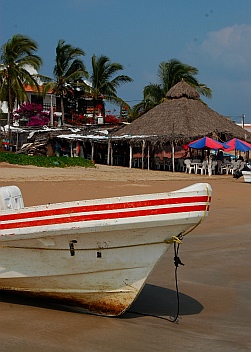 Panga in Chamela Bay.