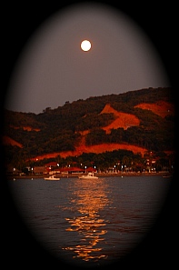 The evening before a lunar eclipse at Isla Ixtapa - Isla Grande - Isla de Ixtapa - Ixtapa Island, Melia Resort, Guerrero, Mexico