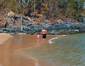 Strolling the beach at Isla Ixtapa - Isla Grande - Isla de Ixtapa - Ixtapa Island, Guerrero, Mexico