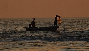 Fishing panga, Maruata anchorage, Mexico