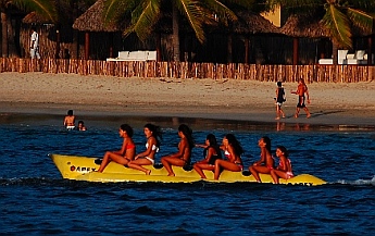 Banana boats, Zihuatanejo, Guerrero, Mexico