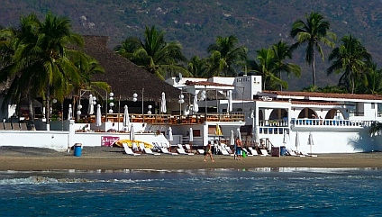The Oasis Restaurant, Playa La Boquita, Bahia Santiago, Colima, Mexico