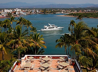 Barra de Navidad lagoon channel Jalisco, Mexico